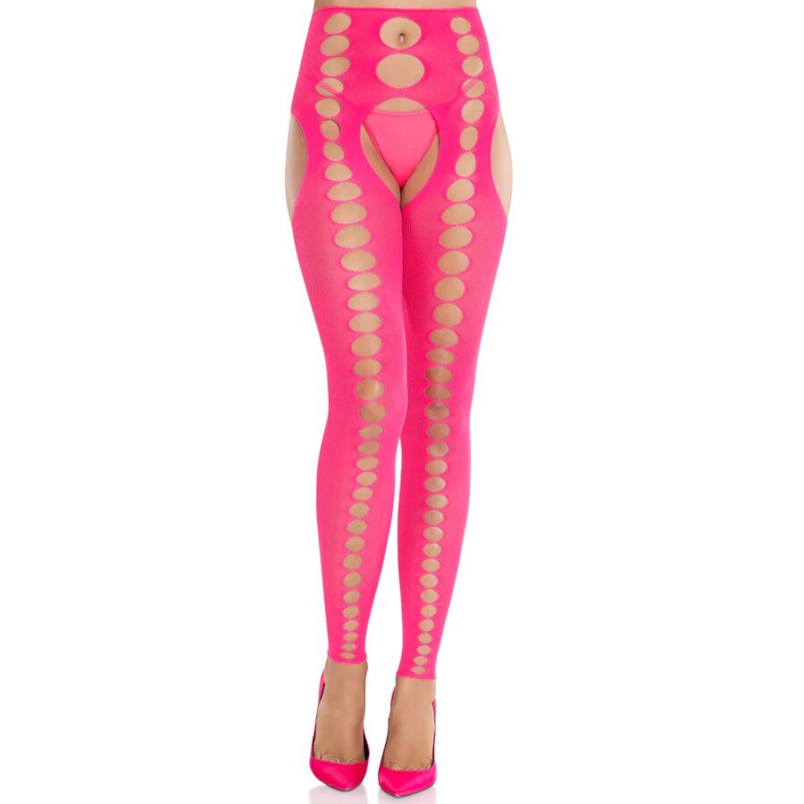 Calze Coprenti Leg Avenue Senza Cuciture Rosa Neon