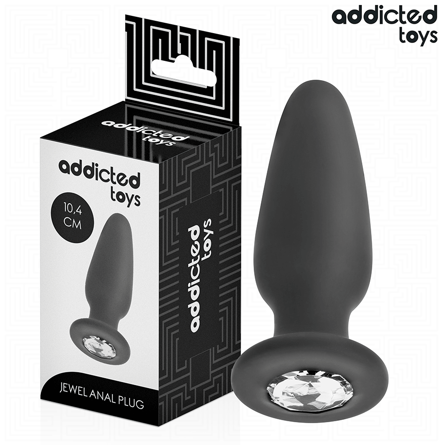Plug Anale Con Gioiello Addicted Toys Taglia M 10,4 Cm
