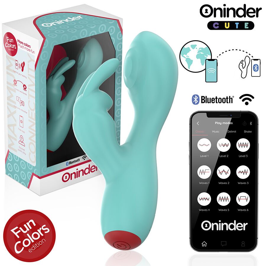 Vibratore Clitorideo Punto G Oninder Cute Love Bunny con App Vibratore Clitorideo Punto G Oninder Cute Love Bunny con App