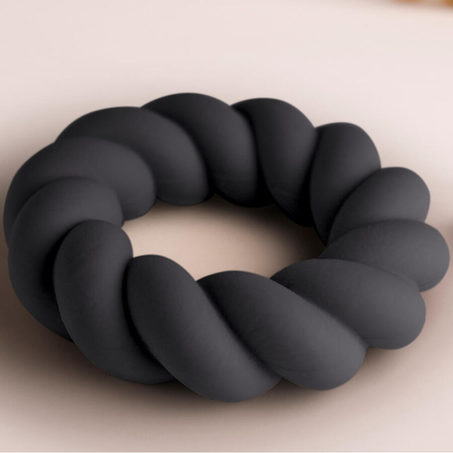 Anello Fallico Rocks-Off Twist In Silicone Nero 10 Anello Fallico Rocks-Off Twist In Silicone Nero 10